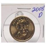 2008 D Andrew Jackson $1 Coin