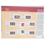 8 - 1943 Commemorative Issue US Stamps