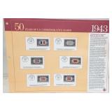 6 - 1943 Commemorative Issue US Stamps