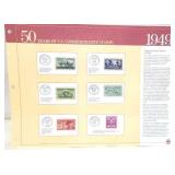 6 - 1949 Commemorative Issue US Stamps