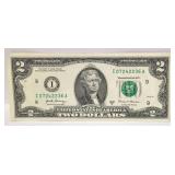 2017 A Jefferson $2 Bill