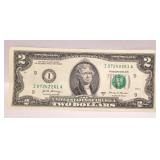 2017 A Jefferson $2 Bill