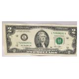 2013 Jefferson $2 Bill