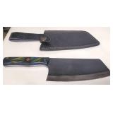 Hand Forged Damascus Steel Knife w/Sheath