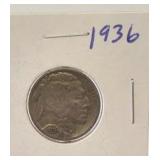 1936 Buffalo Head Nickel