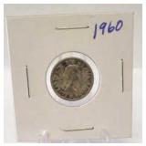 1960 Elizabeth II Canadian Silver Dime