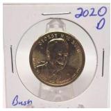 2020 D George HW Bush $1 Coin
