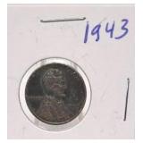 1943 Lincoln Steel Wheat Penny