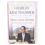 Things that Matter by Charles Krauthammer