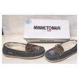 Minnetonka Tilia Slippers - Grey Size - 6W