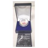 1999 Colored America Eagle Silver Dollar