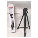 Compact 50 Aluminum Tripod /3-Way Pan & Tilt Head