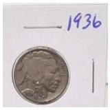 1936 Buffalo Head Nickel