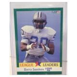 1991 Fleer League Leaders Barry Sanders