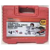 110-Piece 1/4', 3/8' Drive Home Repair Tool Set