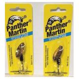 2 - Panther Martin Genuine Gold Plated Blade Lure