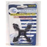Combination 4-Way Chuck Key