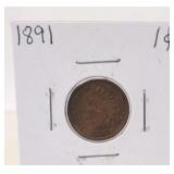 1891 Indian Head Penny