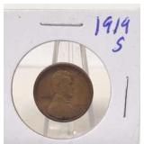 1919 S Lincoln Wheat Penny