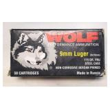 Wolf 9mm Luger Ammo