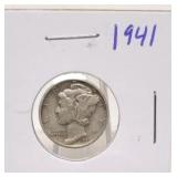 1941 Mercury Silver Dime