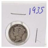 1935 Mercury Silver Dime