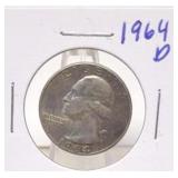 1964 D Washington Silver Quarter