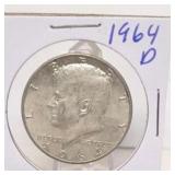1964 D Kennedy Silver Half Dollar