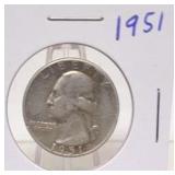 1951 Washington Silver Quarter