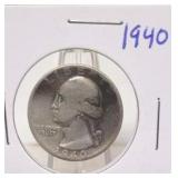 1940 Washington Silver Quarter
