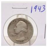 1943 Washington Silver Quarter