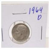 1964 D Roosevelt Silver Dime