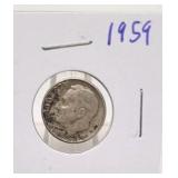 1959 Roosevelt Silver Dime