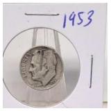 1953 Roosevelt Silver Dime