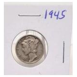 1945 Mercury Silver Dime