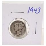 1943 Mercury Silver Dime
