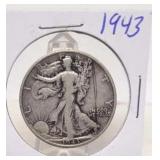1943 Walking Liberty Silver Half Dollar