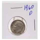 1960 D Roosevelt Silver Dime