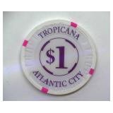 $1 Casino Chip Tropicana Atlantic City