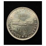 1960 Silver 5 Shillings Gem UNC