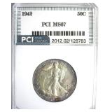 1942 Walking Liberty MS67 LISTS $650