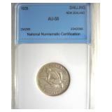 1935 Shilling NNC AU58 New Zealand