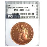 1871 Dollar PCI PR69CAM Indian Princess Cu Copy