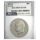 1971-S Silver Ike PR70 DCAM LISTS $475