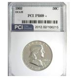 1962 Franklin PR69+ DCAM LISTS $3850 IN 69 DC