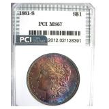 1881-S Morgan MS67 LISTS $1100