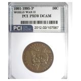 1991-95-P 50c World War II PCI PR70 DCAM