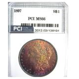 1897 Morgan MS66 LISTS $1050
