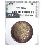 1879 Morgan MS66 LISTS $1700