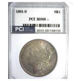 1881-S Morgan MS66+ LISTS $500